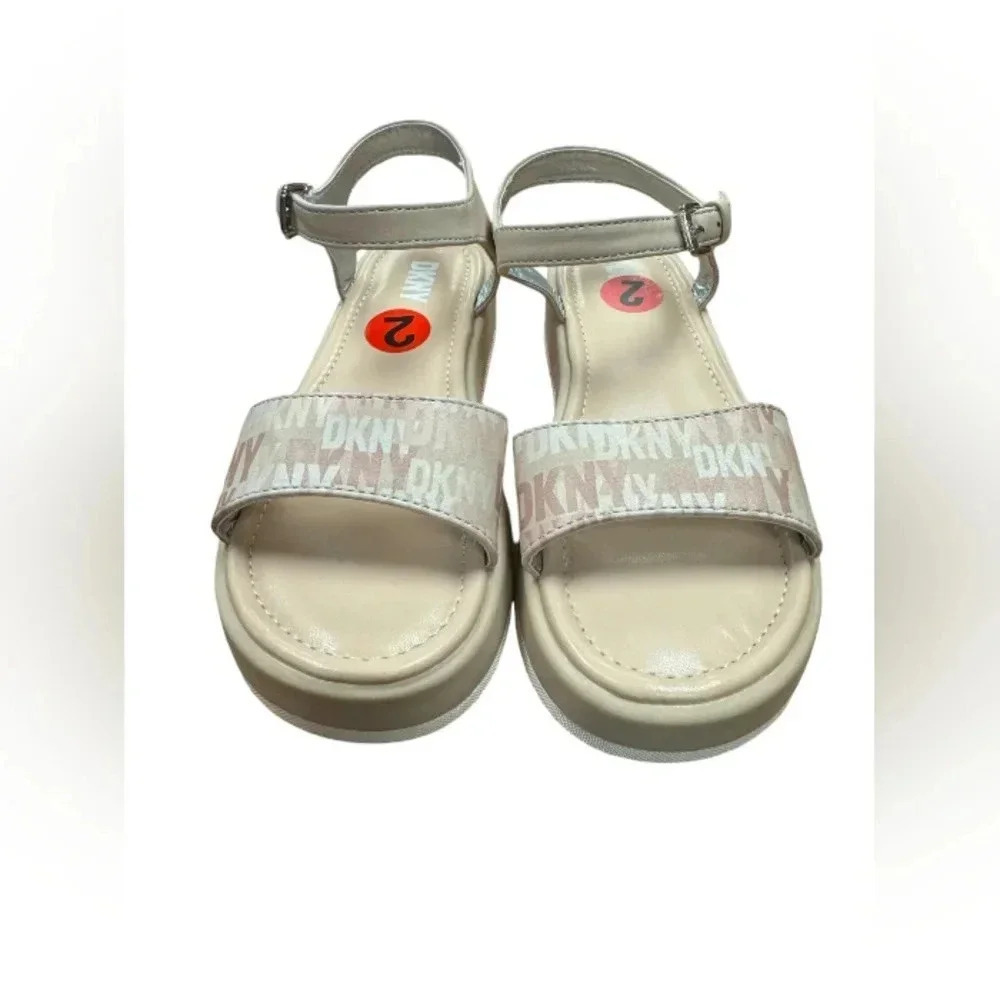 💥HOST PICK💥 DKNY Sandal Beige Slingback Open Toe Size  2 /13.5